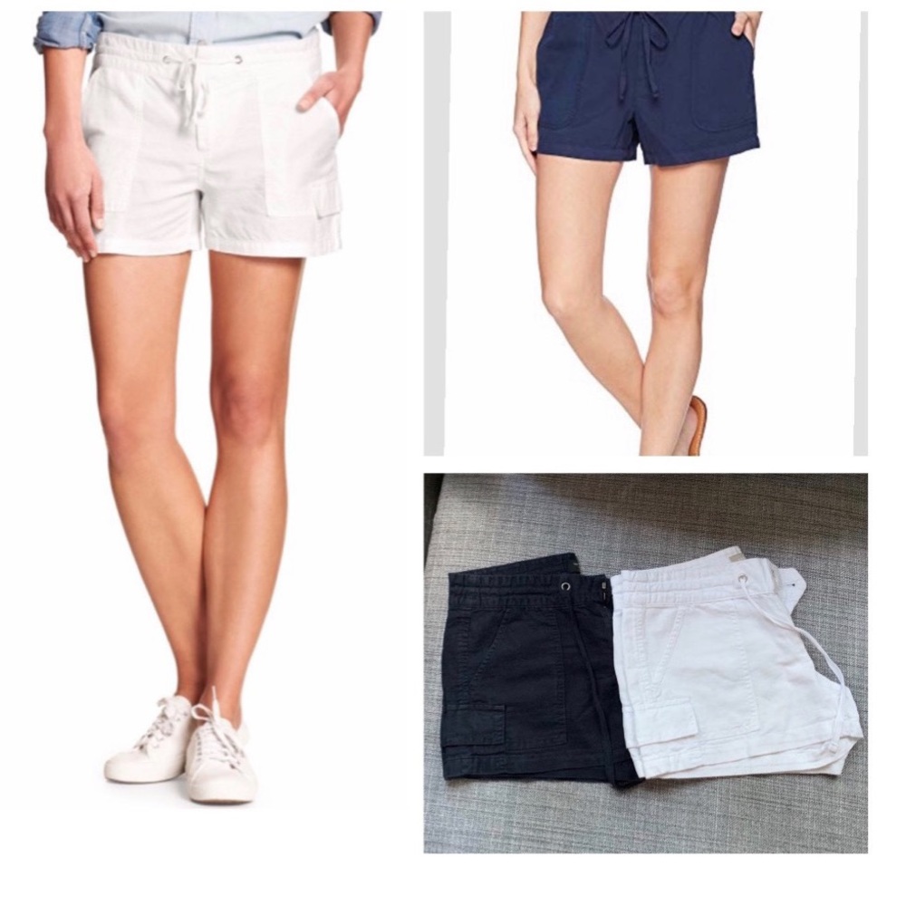 2 Banana Republic Linen Low rise shorts